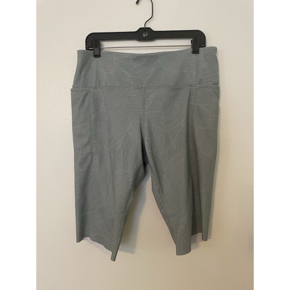 Avia Capri Leggings Stretch XL(16/18) Women’s Green